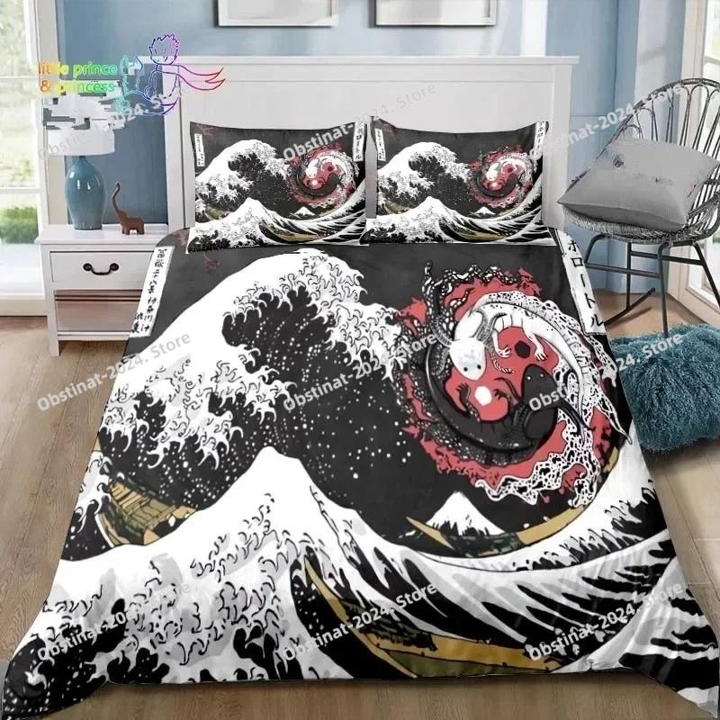 Japanese Style Scenery Art Bedding Set Single Twin Full Queen King Size Bed Set Adult Kid Bedroom 3D Print Bedding Gift