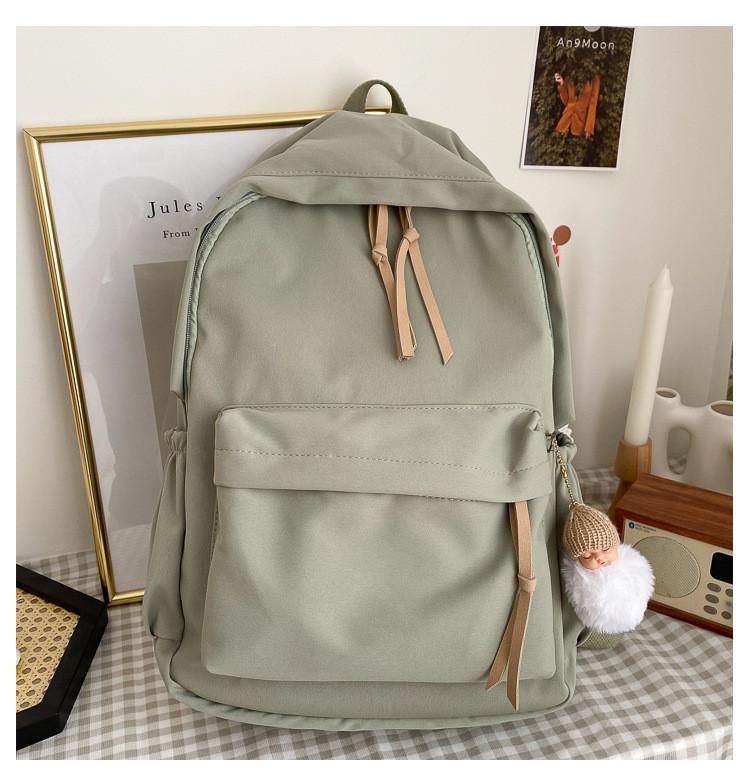 Nylon Student Backpack With Multiple Pockets For Daily Use And Load Reduction