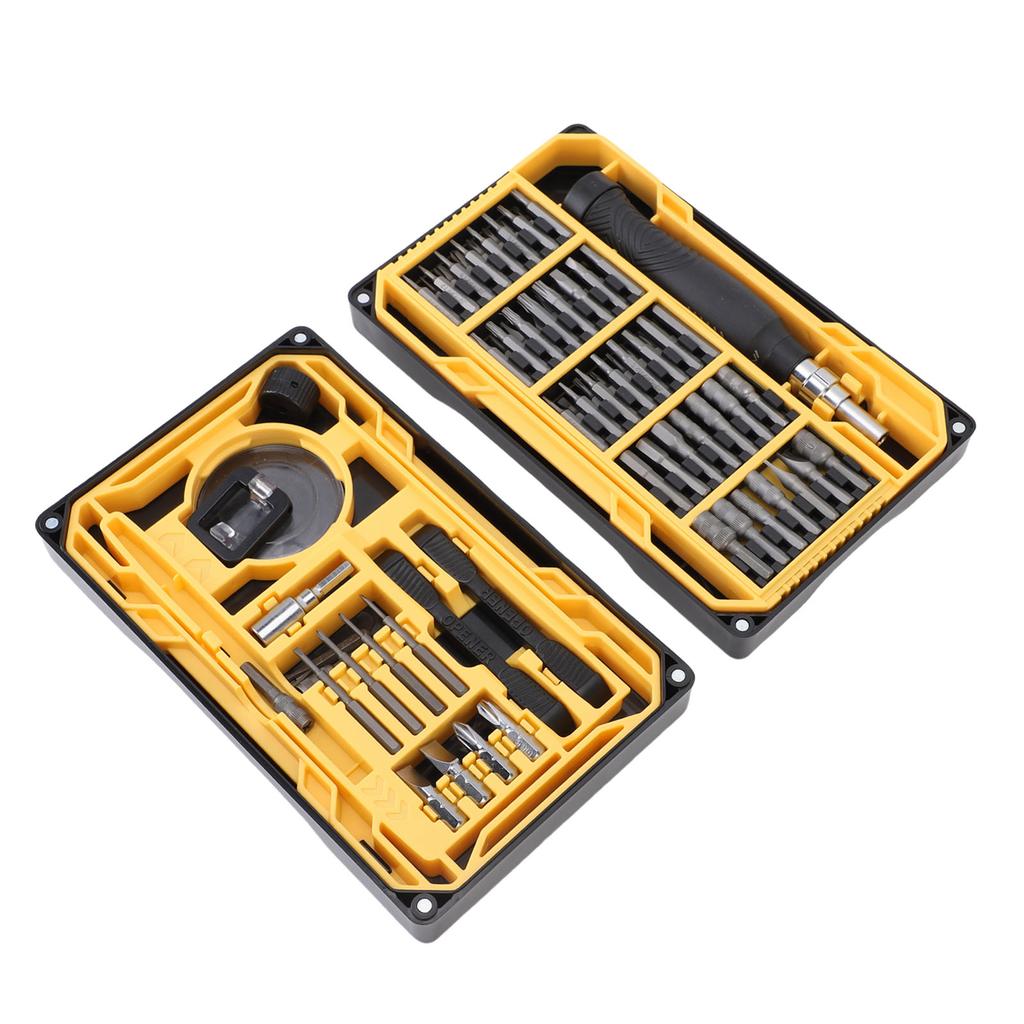 Precise Screwdriver Set Adjustable Torsion Reversible Screwdriver and 73 Bits with Magnetizer and Metal Tweezers