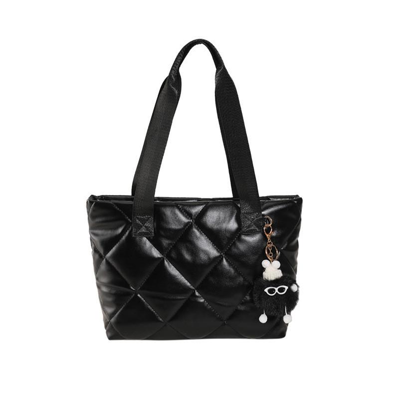 Fashionable Pu Tote Bag For Women Trendy Street Style Large Casual Handbag