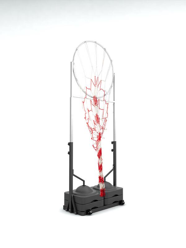 Stojak treningowy do podań w koszykówce