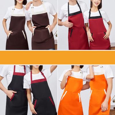 Adjustable Bib Apron with Pockets Cooking Kitchen Aprons for Women Men Chef Apron Tablier Mandil