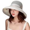 Women Mesh Sun Hats Summer Beach UV  UPF Packable Wide Chin Strap