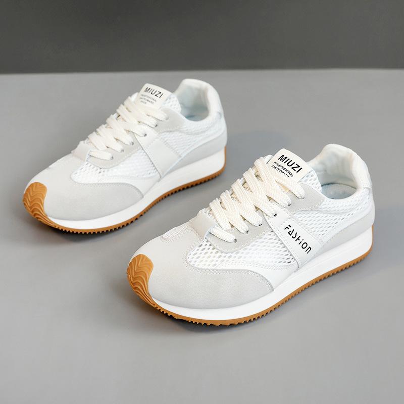 New Summer Women Shoes Casual Sneakers Popular Mesh Breathable Womans Platform Running Shoes Korean Student Board Shoes De Mujer
