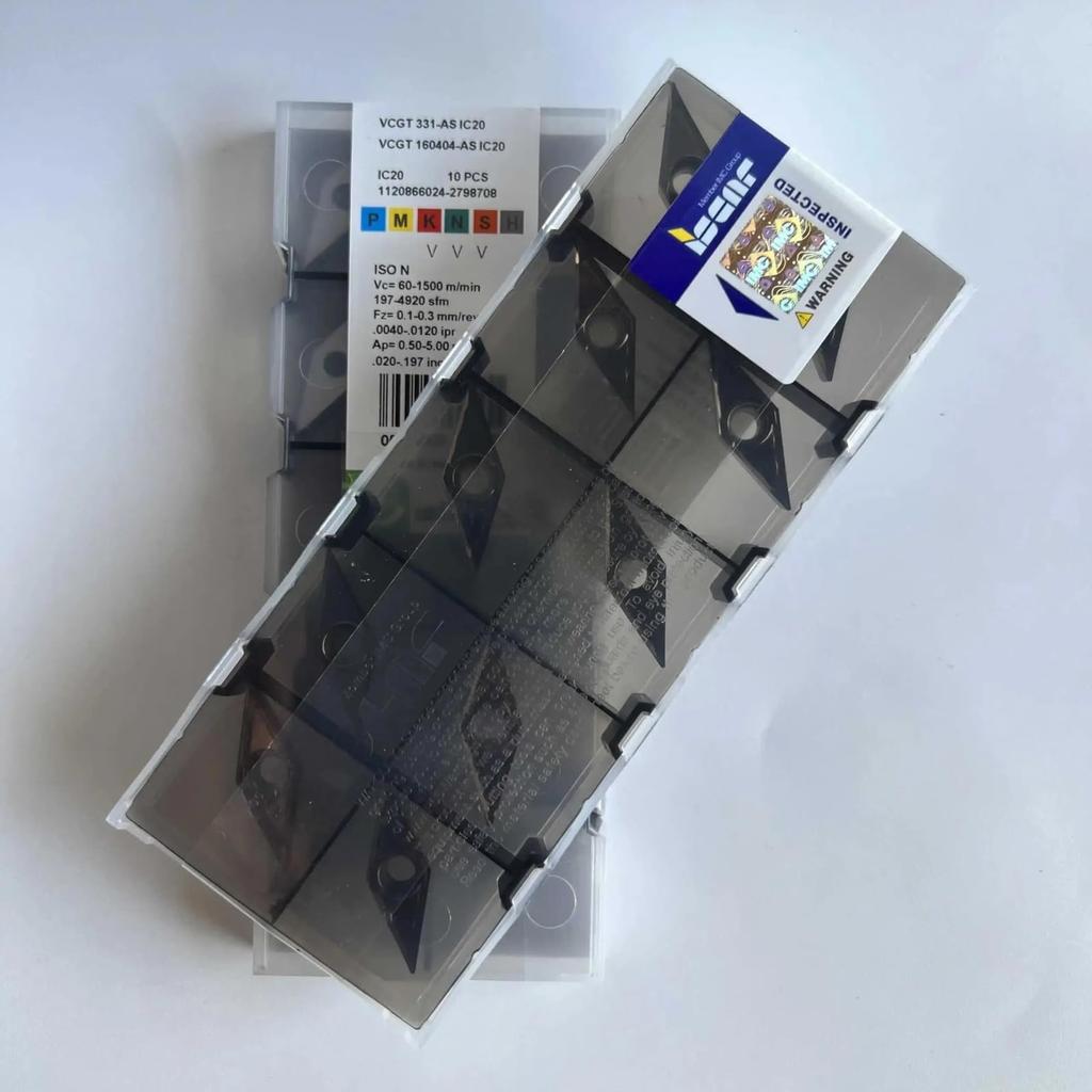 VCGT160404AS IC20  /Industrielle Wendeschneidplatten aus Hartmetall 10 Stück