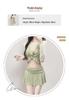 French Spicy Women's Vacation-Style Long Sleeve Bikini & Cover-Up Set