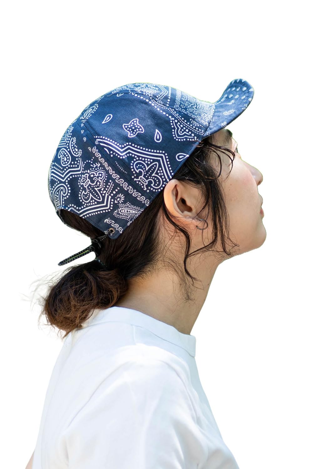 

Reversible umpire paisly cap Reversible paisley cap hat for men and women UV deep summer brand simple cotton plain pattern unisex gray XL size серый