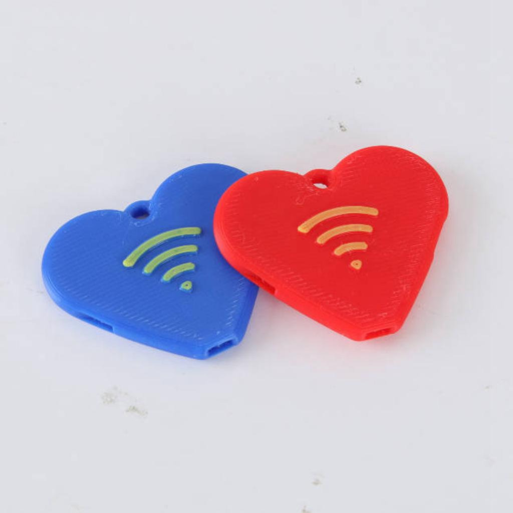 Valentine's Day Gift Set, 3D Printed Whistle, Can Be Used As A Pendant, Suitable For Collection, Red And Blue Kou's