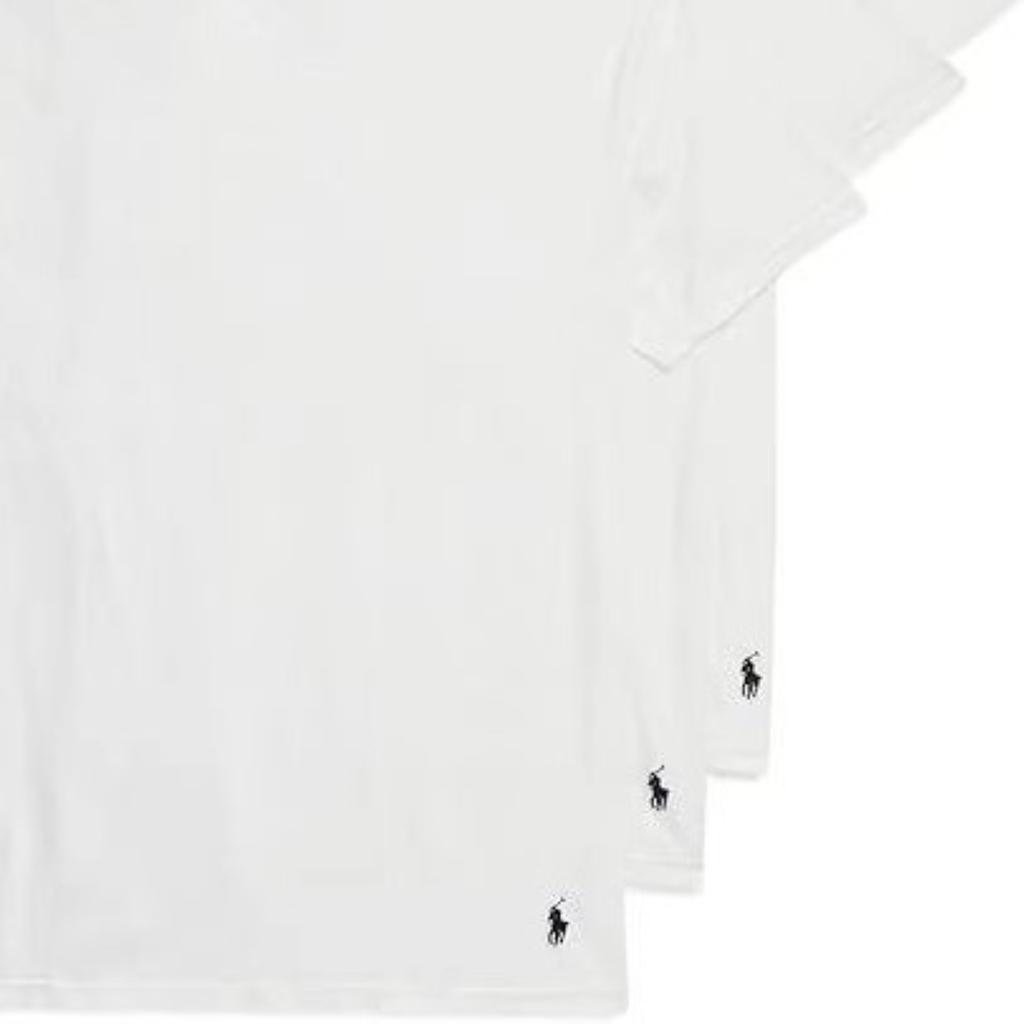 Polo Ralph Lauren Ice Feel Moisture Wicking Crew Neck Short Sleeve T-Shirt 3 Pack Men Tops LFC2P3-WHD