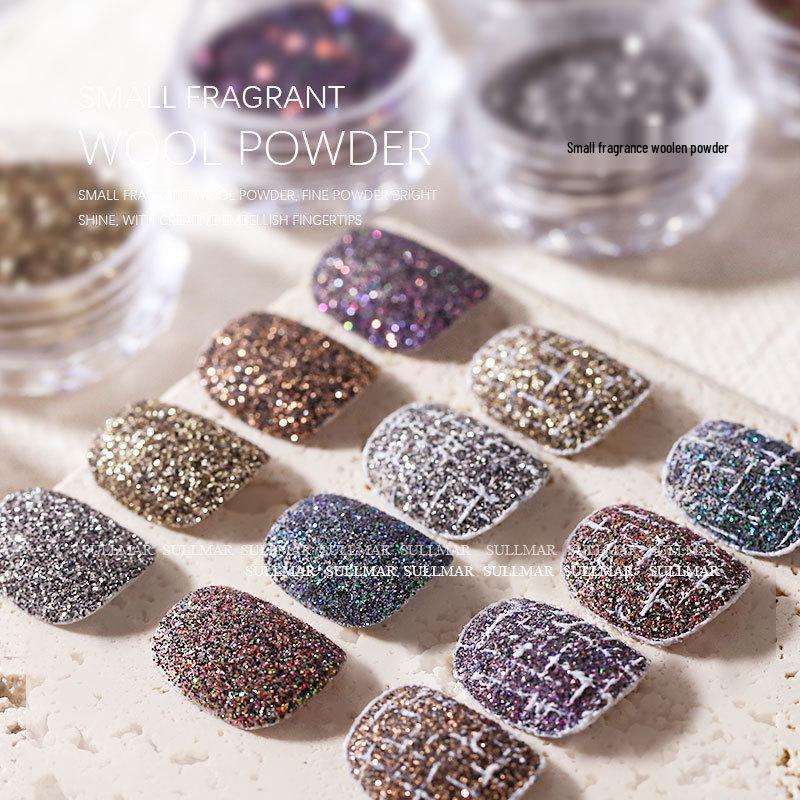 

Tweed Pink Pastel Nail Art Sugar Coating Decorations