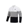 Retro Sports Breathable Long Sleeve T-Shirt With Spliced Brand Logo And Dropped Shoulders Men Tops Grey FB7798-100