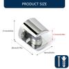 10Pcs Adjustable Zinc Alloy Glass Clip Cabinet Shelf Support Plates Bathroom Glass Holders for Fixing Bathroom Glass