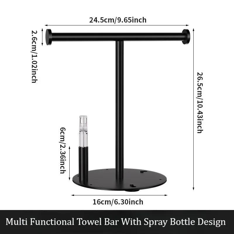 Suport Prosop de Uz Casnic Blat Vertical Podea la Podea Bară Prosop Raft pentru Lavete în Formă de T Suport Bucătărie Raft pentru Lavete