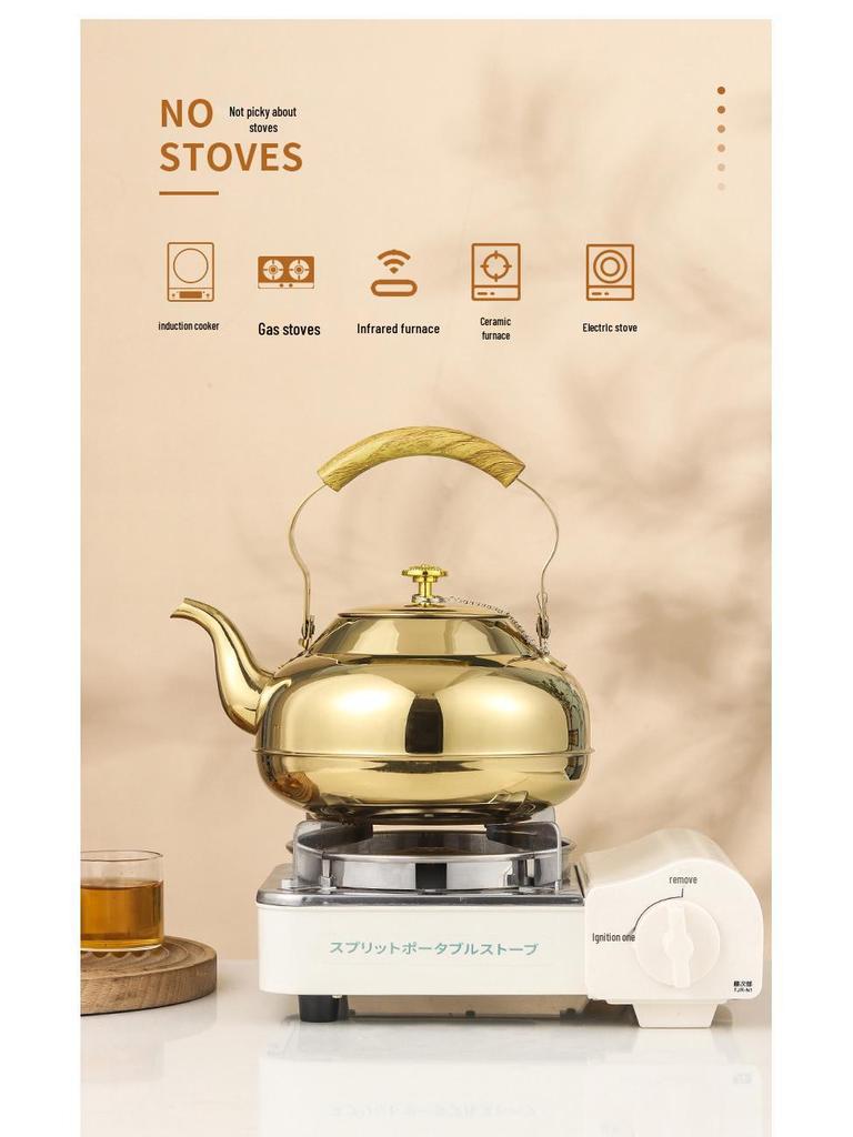 Commercial Stainless Steel Teapot with Strainer for Catering, Restaurant, and Hotel Use