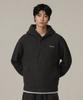 Covernat Boucle Jersey Hoodie Charcoal