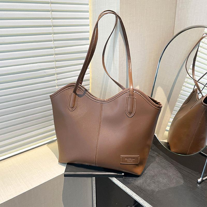 Retro Convertible Tote Bag Women's Spacious Shoulder Purse Vintage Work Commute Minimalist Casual Crossbody Handbag AVE