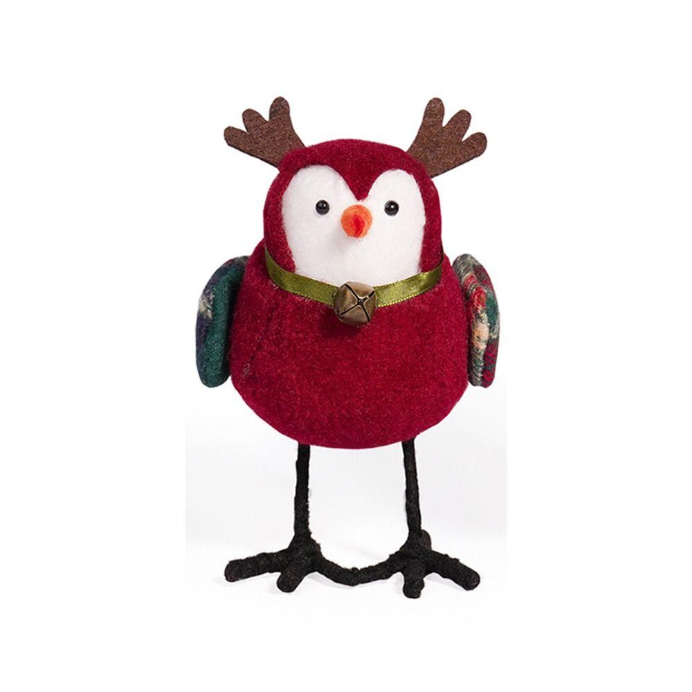 Cute Santa Claus Bird Decorations Handmade Merry Christmas Decor Party Favors