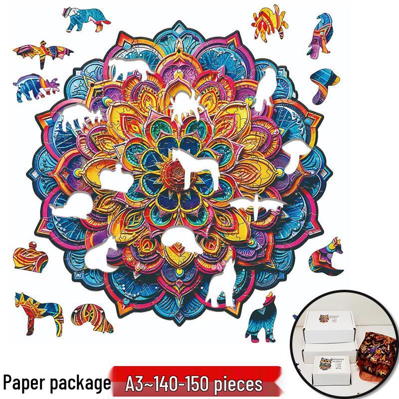 Irregular Animal Dog Penguin Wooden Puzzle in Stock