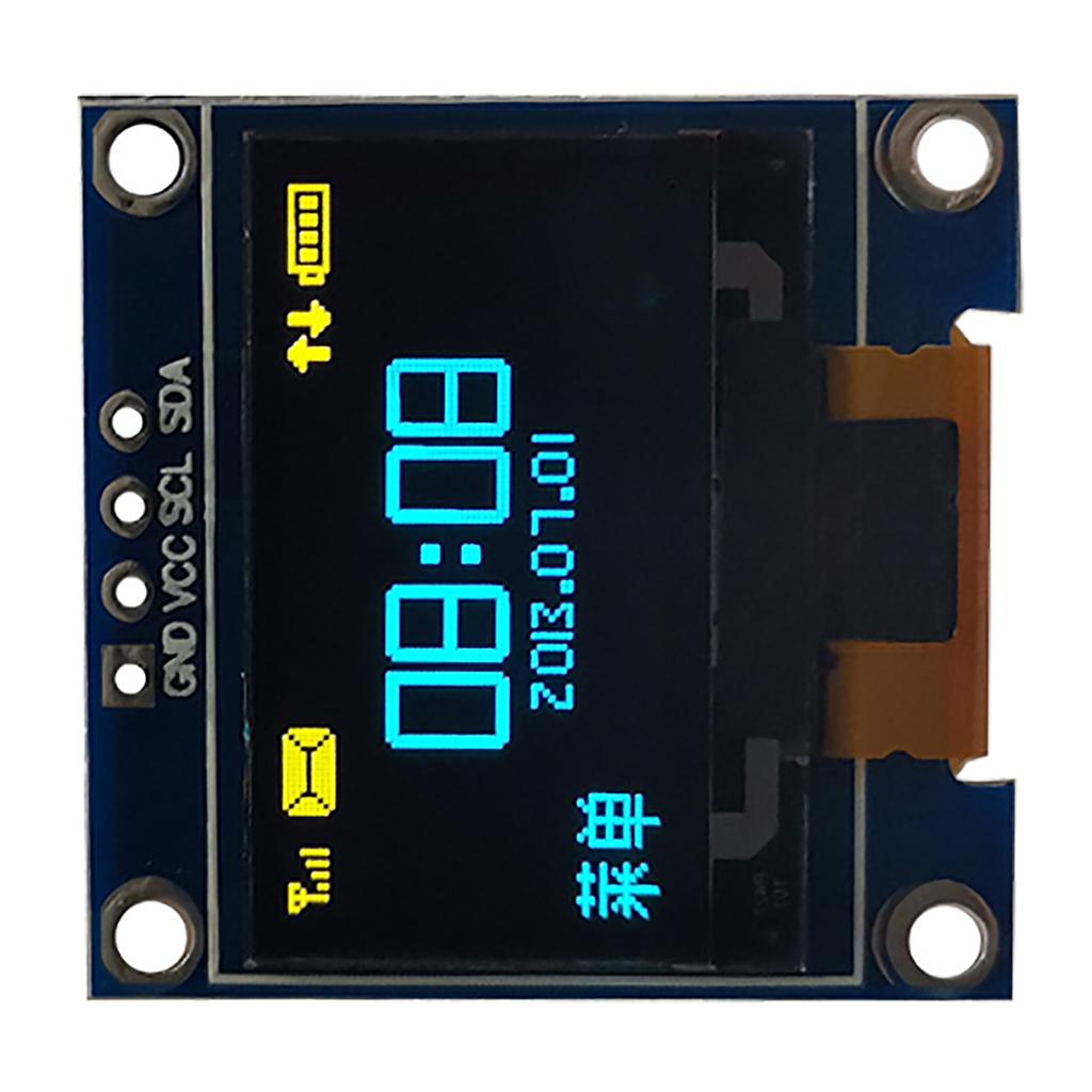 Yellow Blue Dual Color 3.3V 5V 0.96in Organic LED Display Screen Organic LED Display Module IIC I2C Seriale Display