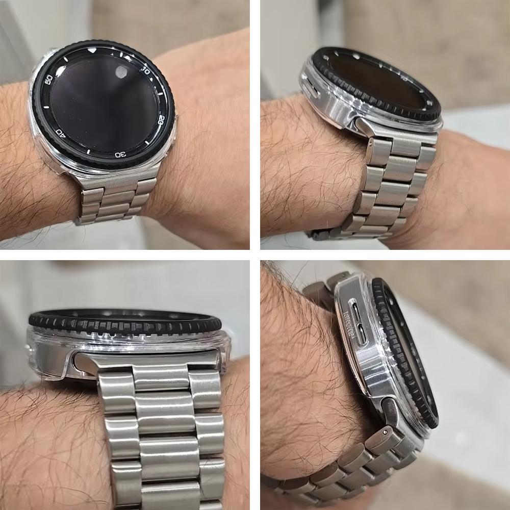 Μεταλλικό Κάλυμμα Στεφάνης για Έξυπνο Ρολόι Samsung Galaxy Watch 8 Classic 46mm Δακτύλιος Προστασίας Θήκη Διακόσμηση Αξεσουάρ Galaxy Watch8 Classic