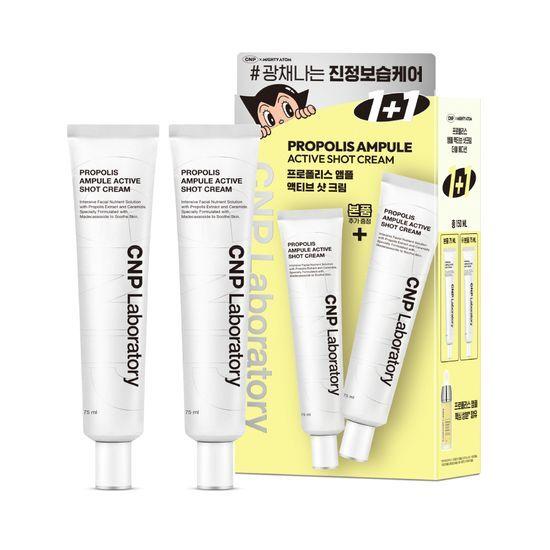 CNP Propolis Ampoule Shot Cream 75ml Podwójny Plan (75ml+75ml)