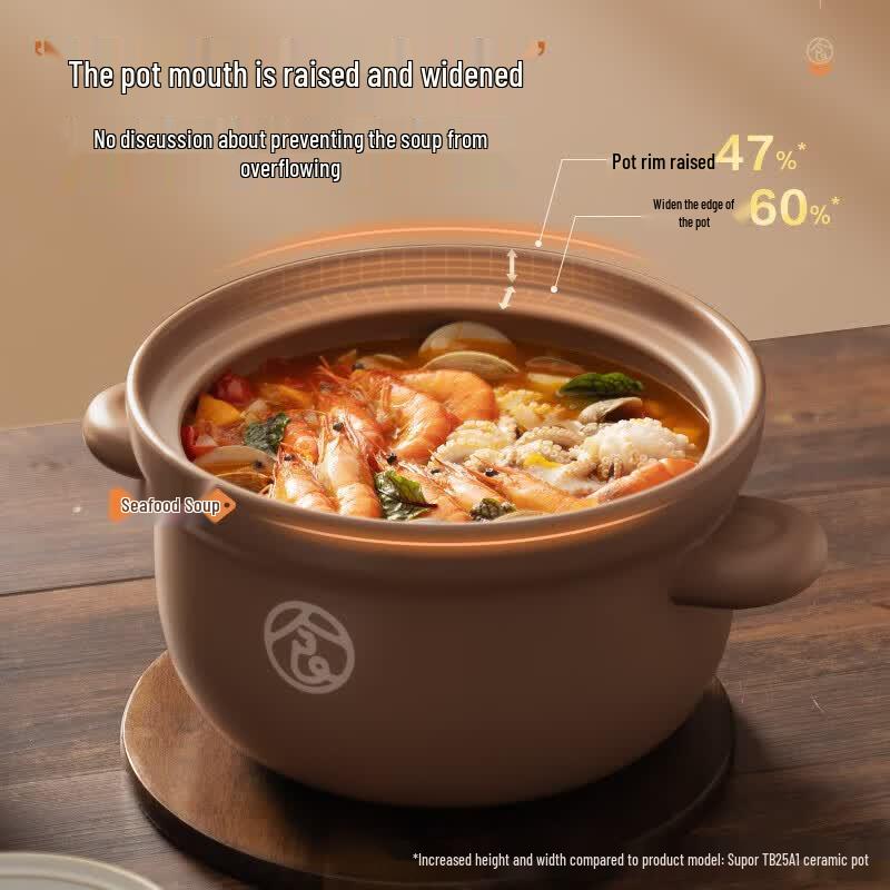 Supor High-Temperature Ceramic Soup Pot