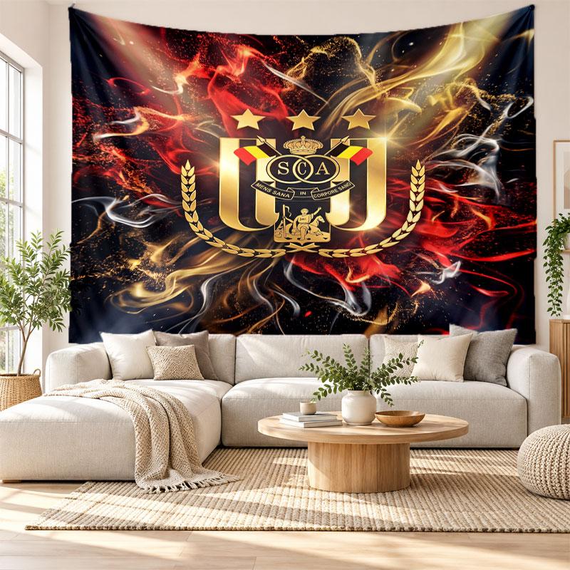 Anderlecht FC Wall Tapestry, Soft Fabric Wall Hanging, Decorative Backdrop For Bedroom Home Wall Art
