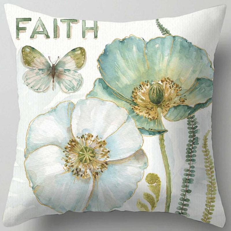Home Decor Floral Patterns: Cherish Every Moment Pillow Covers Pattern Cushion Cover Suitable for Sofa Bedroom Car Pillow Cover