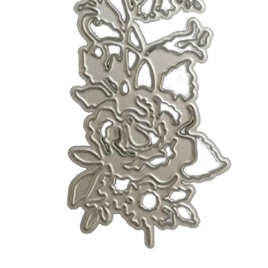 1Set Fustella da taglio durevole, sicuro da toccare, motivo floreale con rose, goffratura, album fotografico, creazione di biglietti, fustella da taglio per la creazione di biglietti