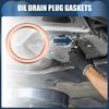 INFINAUTO 16mm 0.63" ID No.11137546275 MINI Drain Plug Gasket for R56 LCI 2009-2013 Aluminum Alloy Copper Color 25pcs