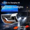Sealed Three-Wheeled Vehicle Headlight: Strong, Integrated High/Low Beam for Shenghao H8 Canopy Vehicles.