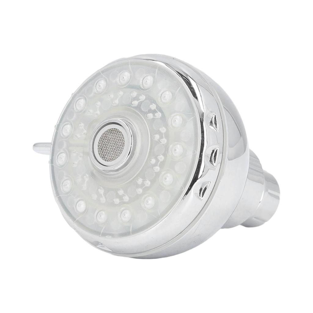 LED-duschhuvud 7 färger blinkande ljus automatiskt byte duschmunstycke med G1/2 utvändig gänga