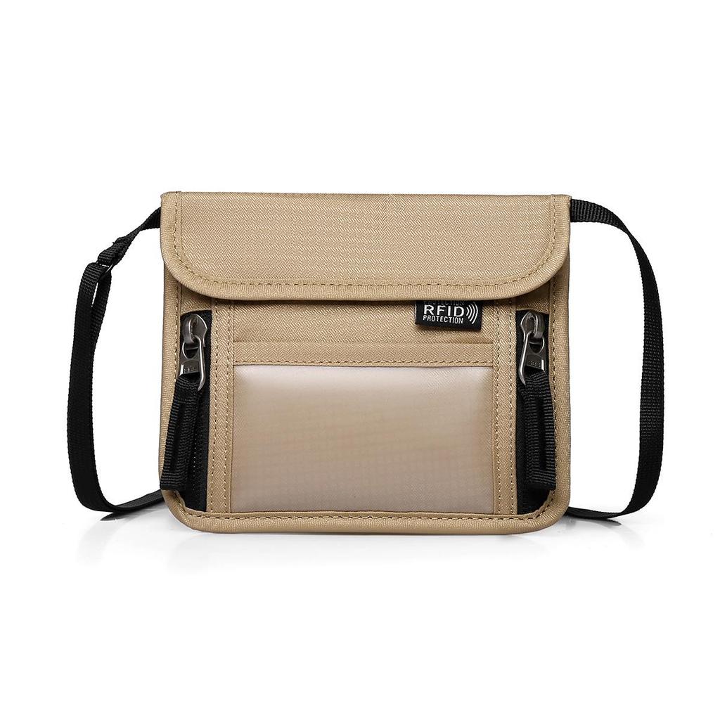 Slim Anti-Theft Passport & Document Holder - Multi-Functional Hanging Bag with Card Slots