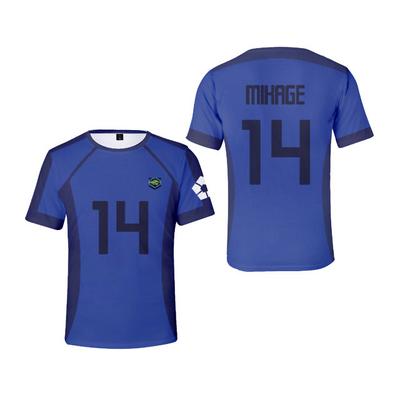 T-shirt d'été pour homme, imprimé 3D, BLUE LOCK, manches courtes, décontracté, mode, surdimensionné, col rond, séchage rapide, pour femme