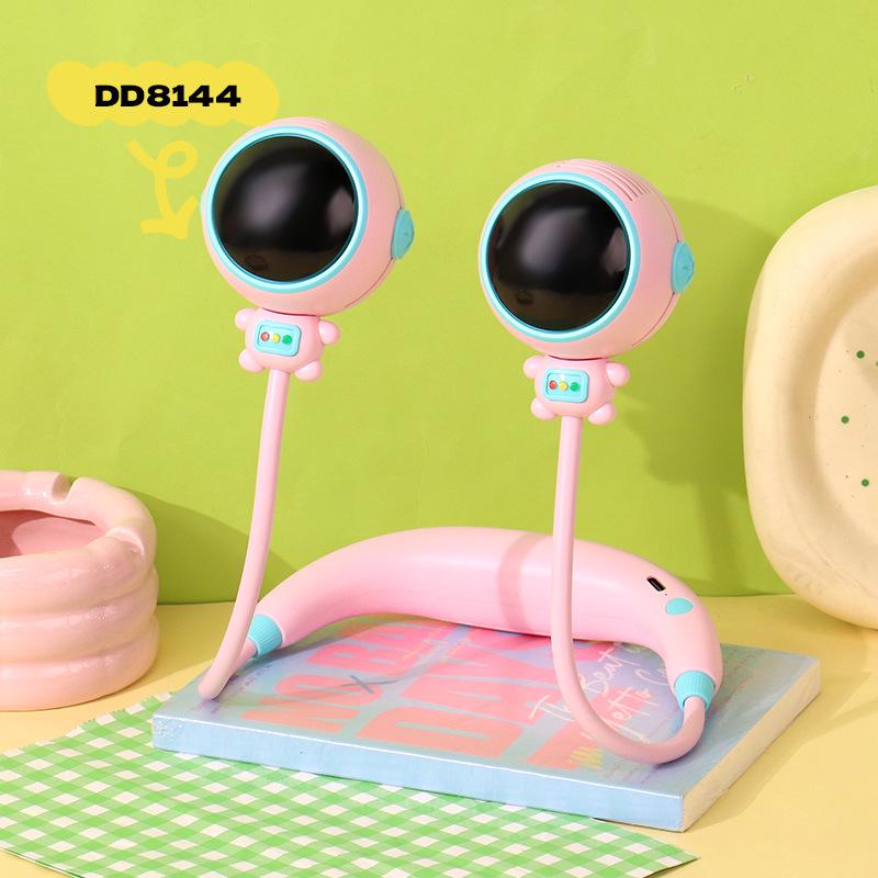 

Infusion Astronaut USB Rechargeable Neck Fan - Portable, High-Value for Students, Office, and Outdoors Color Variant рожевий