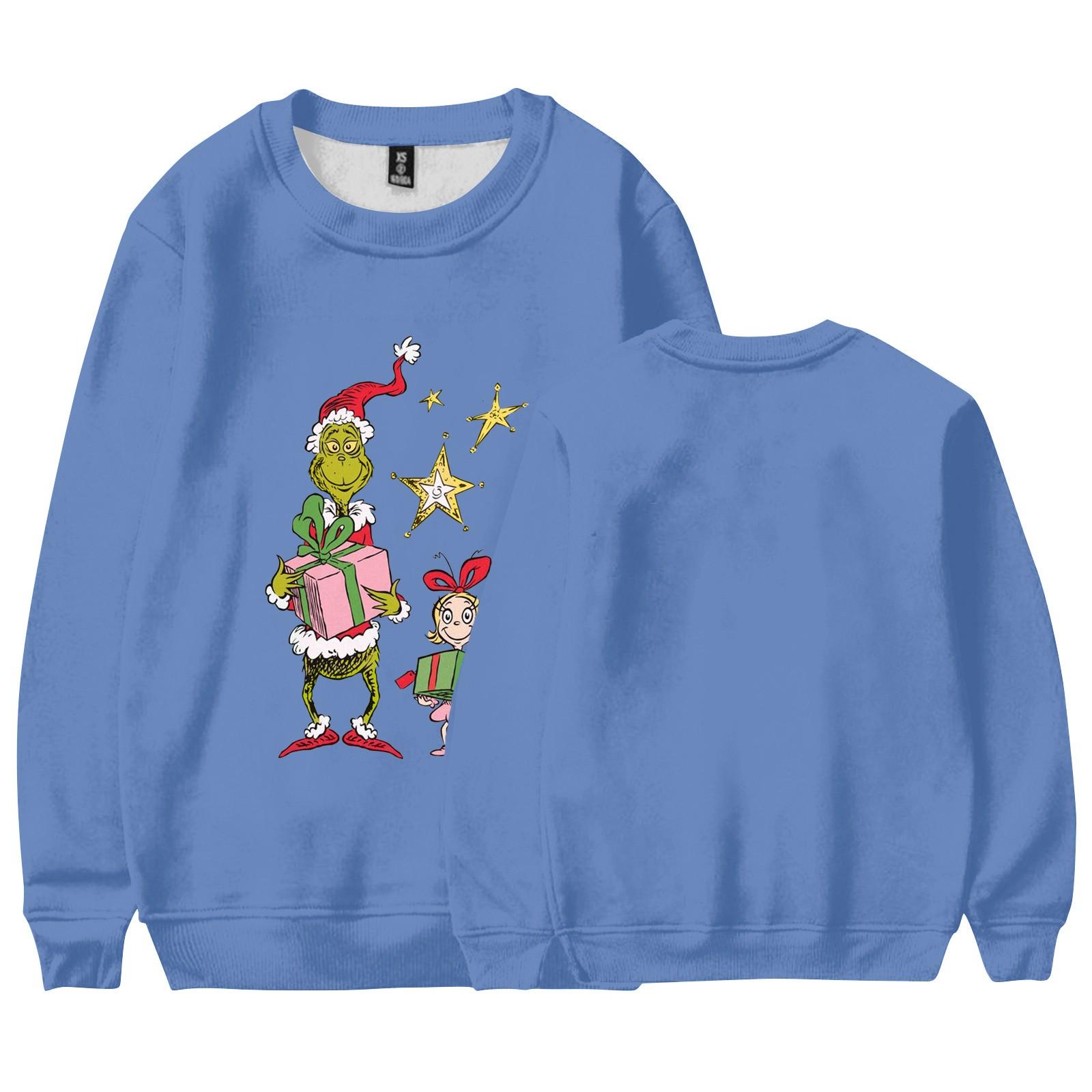 Women s Fashion Long Sleeve Pullover Hoodie Top L синий