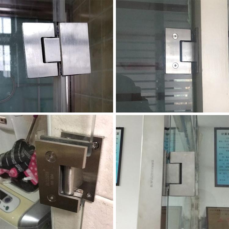 90 135 180 Degree Stainless Steel Pivot Interior Bifold Casement Wall Bathroom Shower Glass Door Hinges