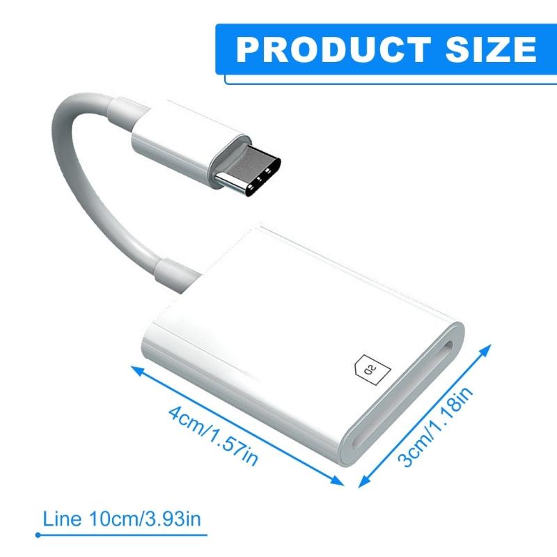 Universal Type C Memory Card Reader Adapter USB C To Card Reader for Cellphone Tablet Portable Camera Viewer Reader