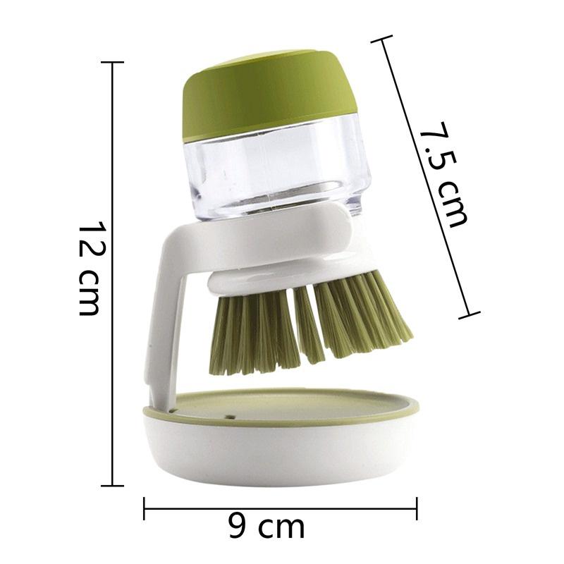 Köksrengöring Borste Diskborste Bollar Tvättverktyg Tvätt Köks Skrubborstar Med Hållare Droppbricka för Tvätt av Disk/Kastruller