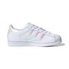 Adidas Originals SUPERSTAR C Comfortable Abrasion Resistant Low top Skateboard Shoes White Pink FW8282