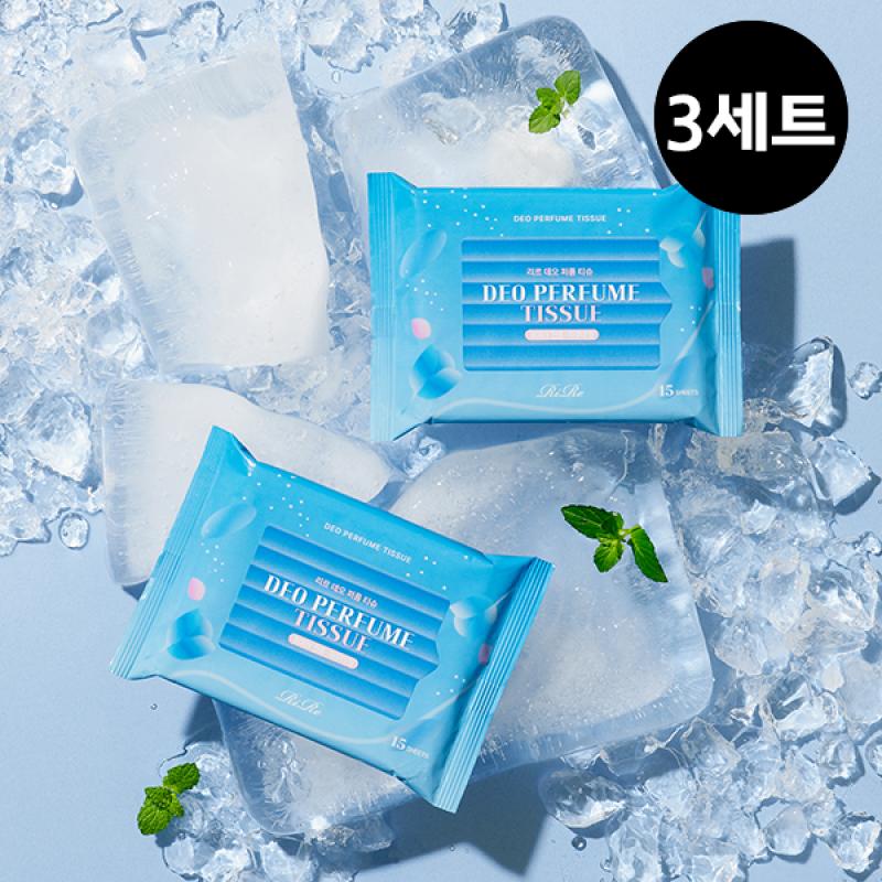 (1+1+1) RIRE Deodorant Perfume Tissues 15 sheets (45 sheets total)