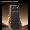 Apple 17 Pro Max Lychee Pattern Electroplated Drop-Proof Case for iPhone 16 Pro, 15, 14