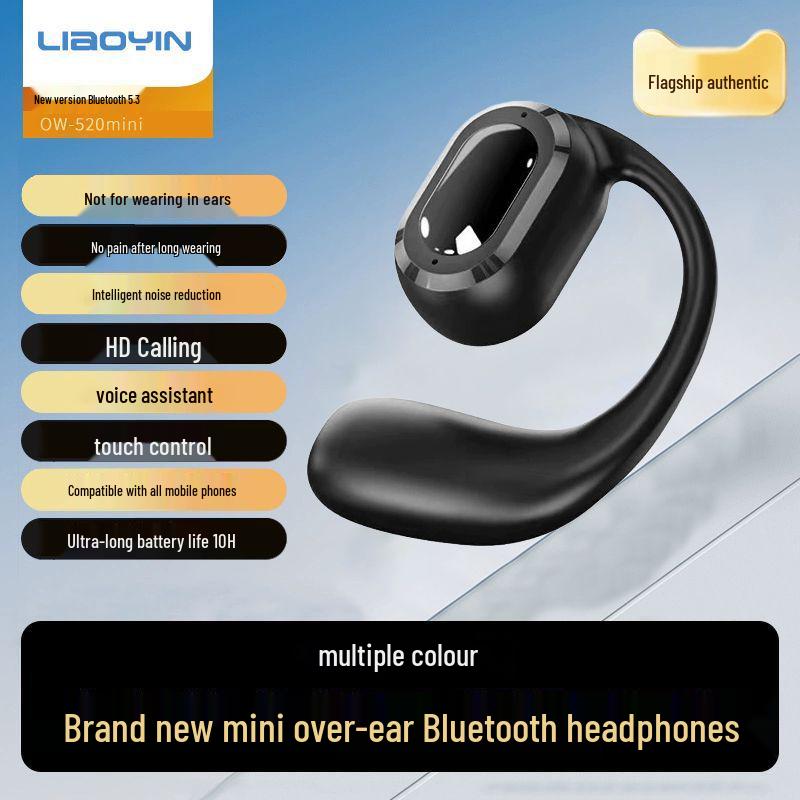 

Liao Yin OW-520mini Open-Ear Air-Conduction Bluetooth Headphones with Wireless Ear-Hook and Extended Battery Life (2025). Skin Color