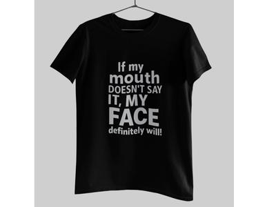 If My Mouth Doesn’t Say It Funny Quote Shirt Sarcasm Light Grey Unisex Tee