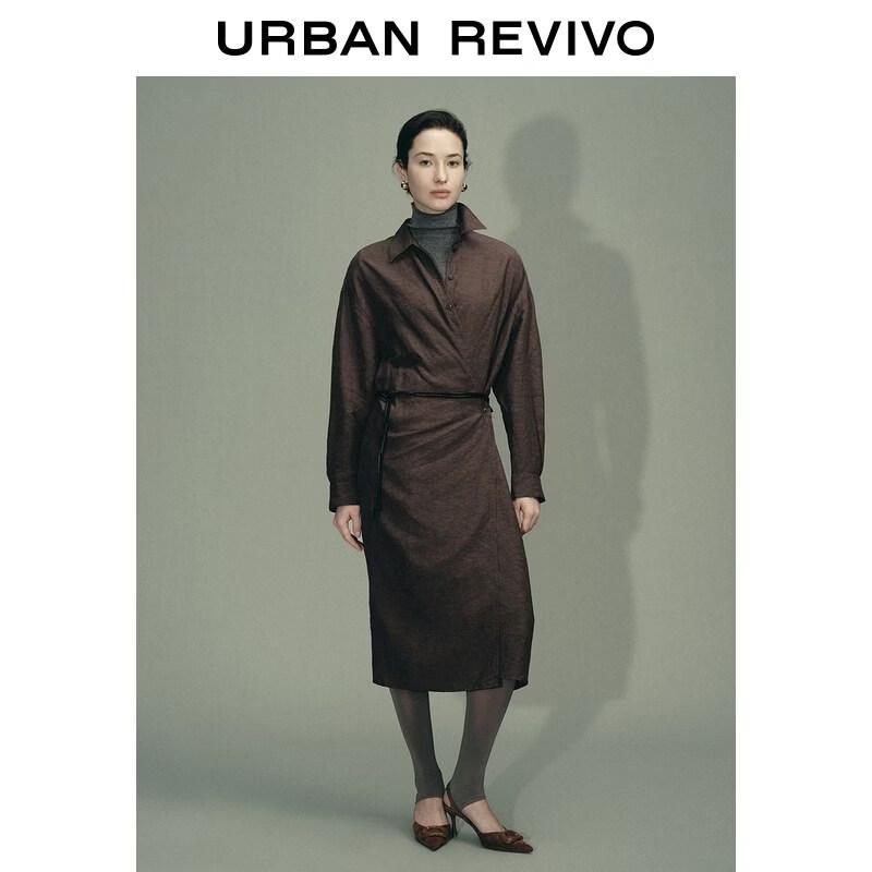 UR Urban Collection Women's Belted Long Dress