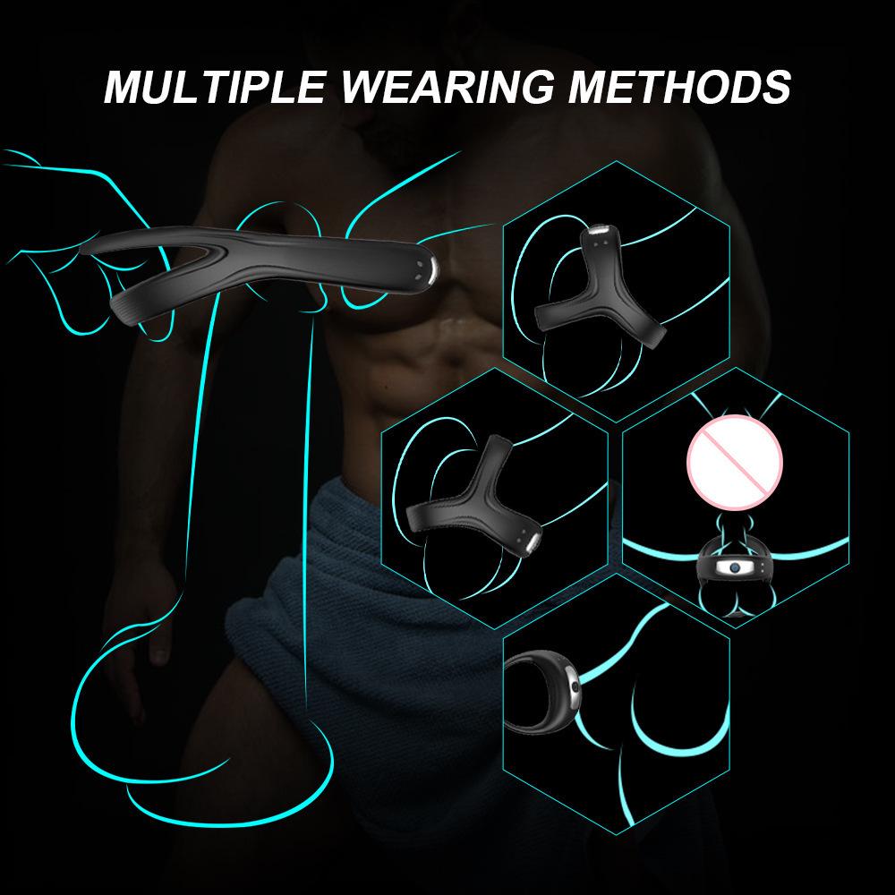 USB Rechargeable Vibrating Male Masturbator Ring