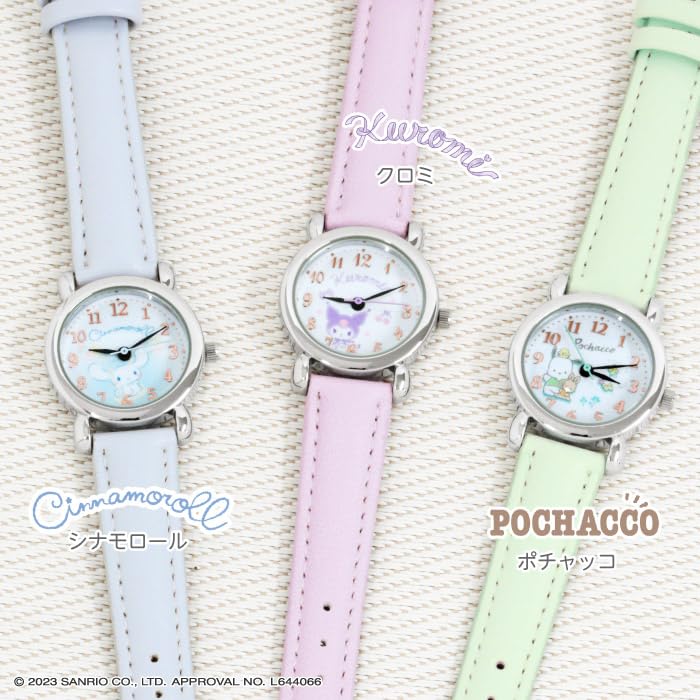 J-AXIS Kuromi Watch, Officially Licensed Sanrio Series, Model SR-HA02-KUPU, Purple, Women's Casual Design