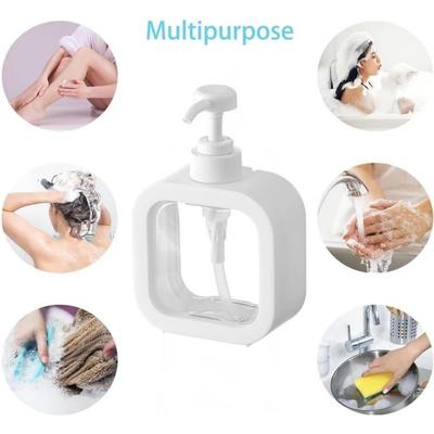 1 Peça 300ml Dispensador de Sabão para Banheiro Recarregável Suporte para Loção Shampoo Gel de Banho Dispensador Portátil de Viagem Bomba de Banho Vazia