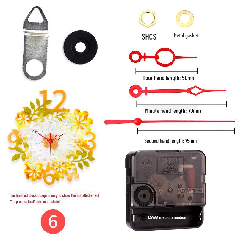 DIY Kulaté hodiny Silikonová forma s římskými číslicemi