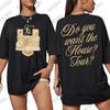 Sabrina Carpenter House Tour 2026 Maglietta in Cotone Grafica da Donna Estiva Nuova Manica Corta Magliette Casual Oversize Unisex